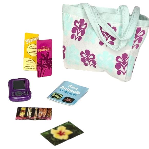 American Girl KANANI ACCESSORIES Dog Tote Bag Photos Guide Book Brochure Box - Picture 7 of 9